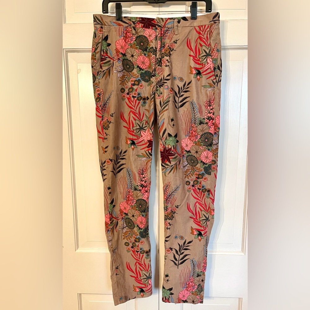 Marc by Marc Jacobs Multi Colored Floral Cotton Corduroys Marked Size 30 x 34